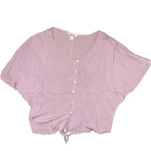 Women’s Purple Krazy Kat Blouse, S-New Without Tag